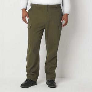 Men's Frye & Co Big & Tall Regular Fit Cargo Pants - Grapeleaf - 50x32 - NWT